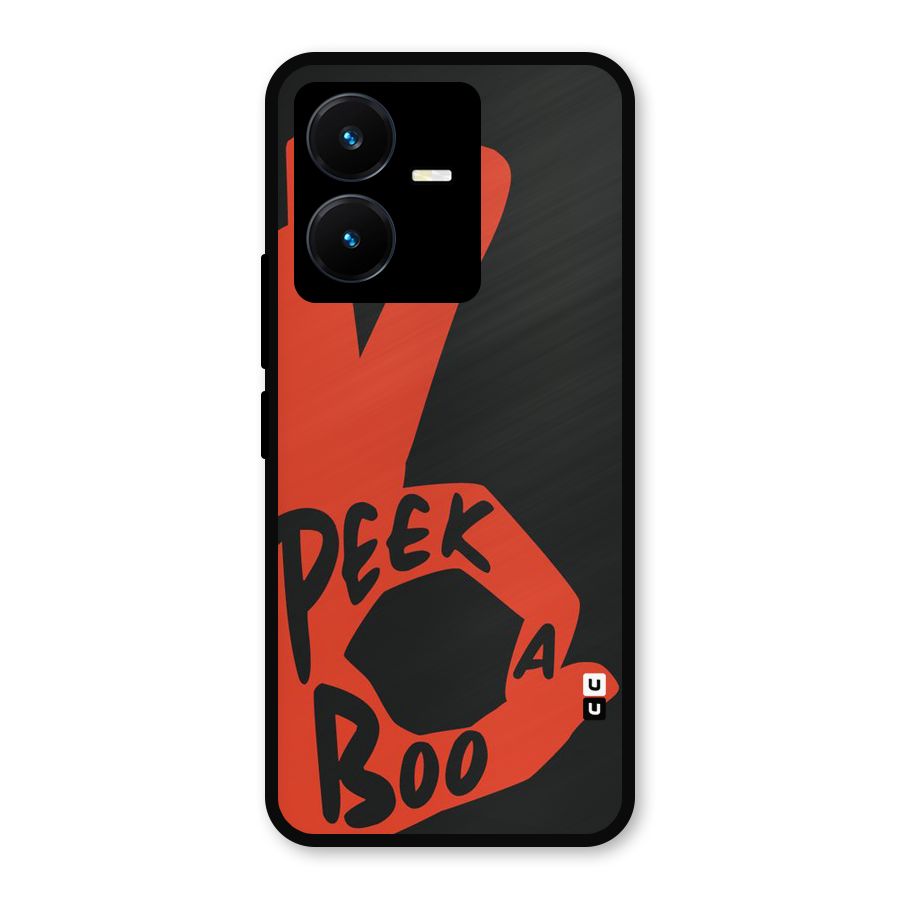 Peek-a-boo Metal Back Case for Vivo Y22