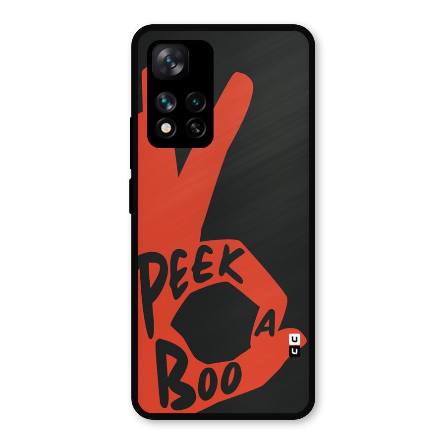 Peek-a-boo Metal Back Case for Xiaomi 11i Hypercharge 5G