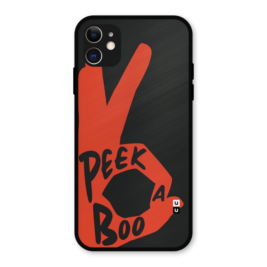 Peek-a-boo Metal Back Case for iPhone 11