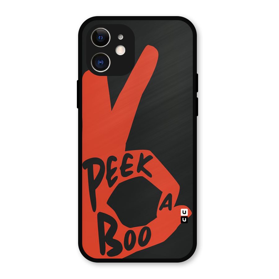 Peek-a-boo Metal Back Case for iPhone 12