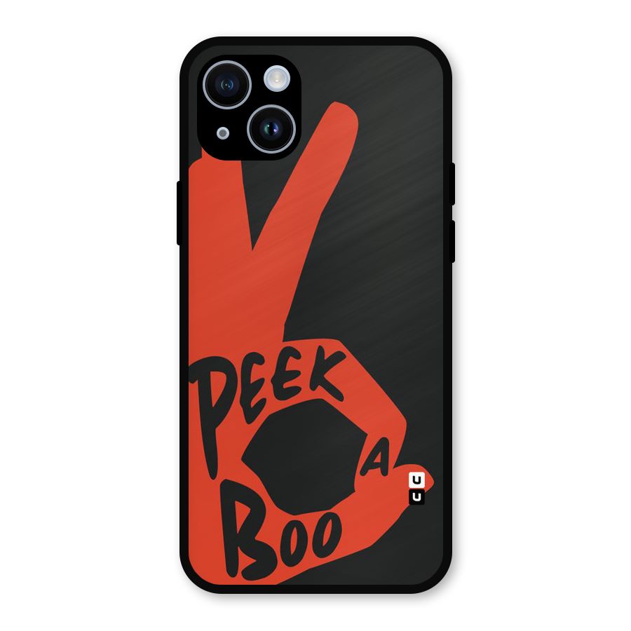Peek-a-boo Metal Back Case for iPhone 14