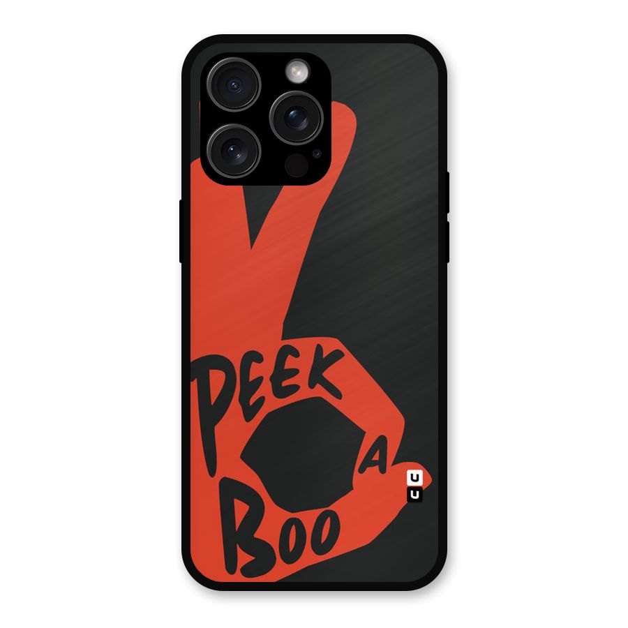 Peek-a-boo Metal Back Case for iPhone 15 Pro Max