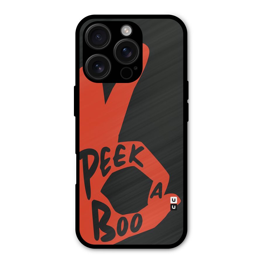 Peek-a-boo Metal Back Case for iPhone 16 Pro