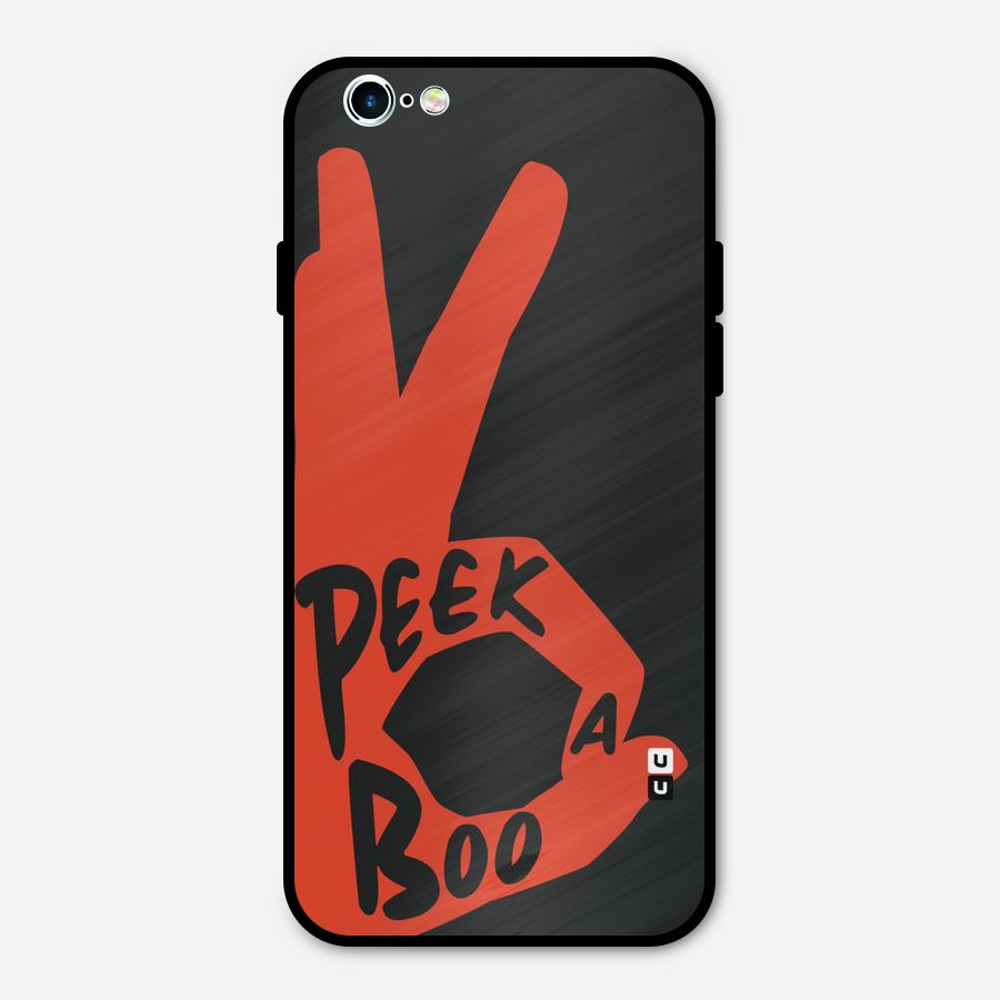 Peek-a-boo Metal Back Case for iPhone 6 6s