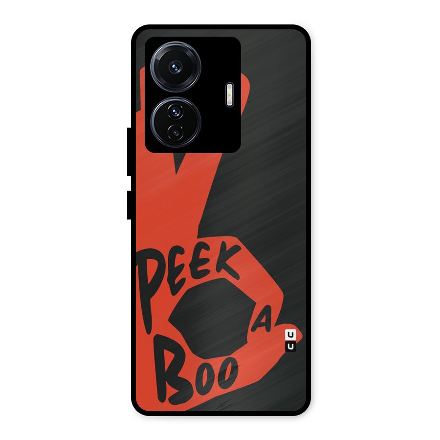 Peek-a-boo Metal Back Case for iQOO Z6