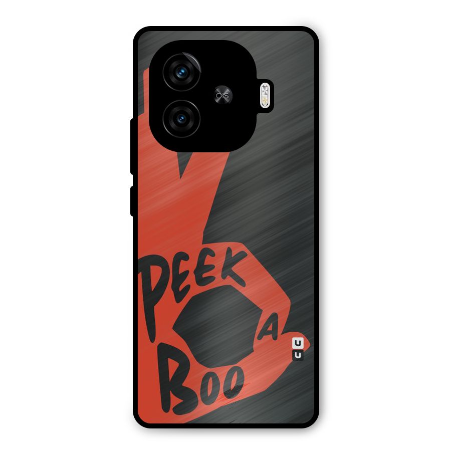Peek-a-boo Metal Back Case for iQOO Z9 Turbo