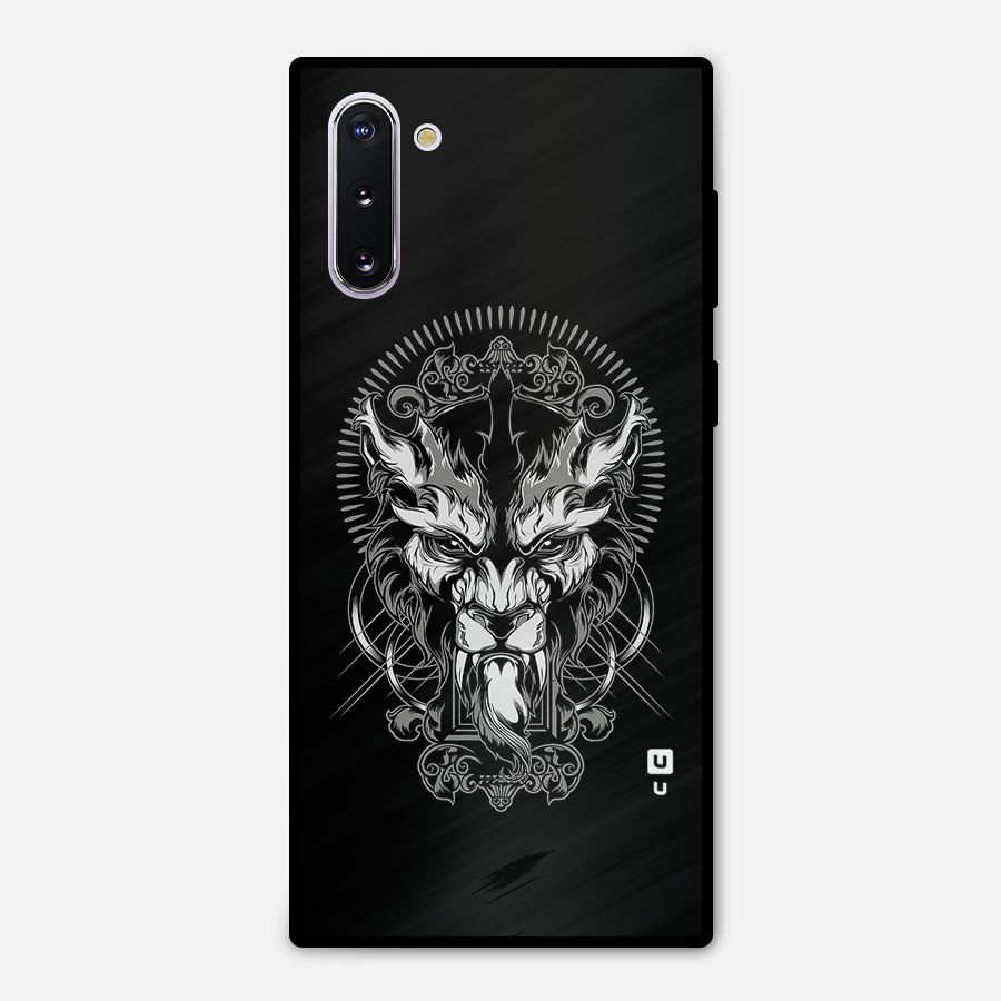 Pencil Art Lion Illustration Metal Back Case for Galaxy Note 10
