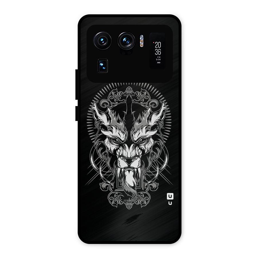 Pencil Art Lion Illustration Metal Back Case for Mi 11 Ultra