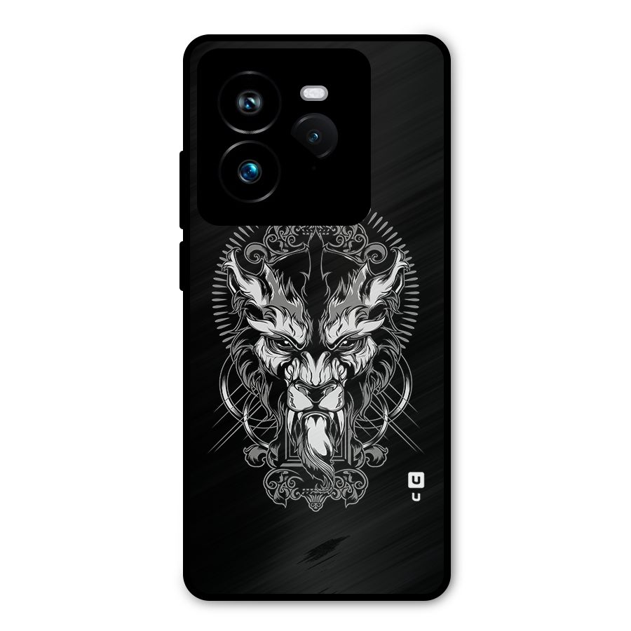 Pencil Art Lion Illustration Metal Back Case for Realme GT 7 Pro