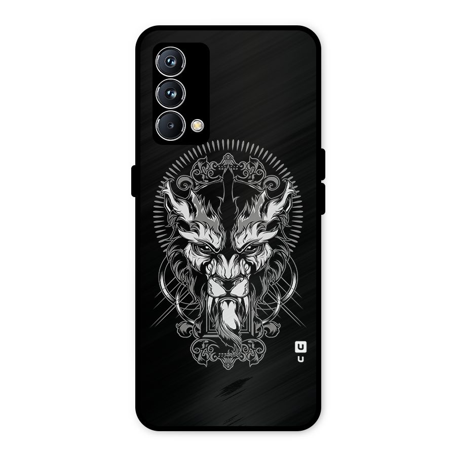 Pencil Art Lion Illustration Metal Back Case for Realme GT Master Edition