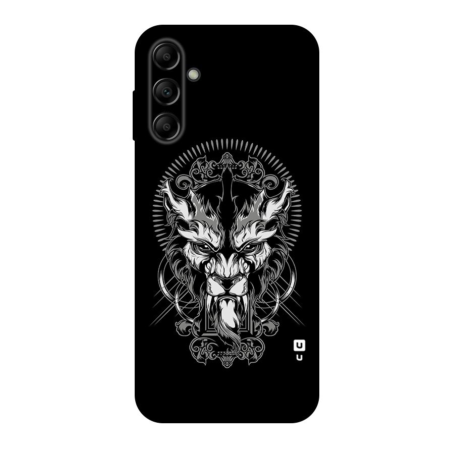 Pencil Art Lion Illustration Original Polycarbonate Back Case for Galaxy A14 5G