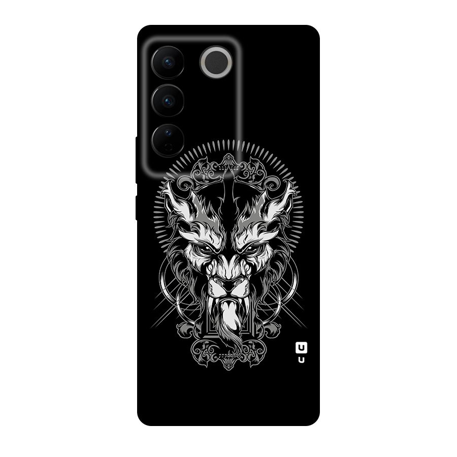 Pencil Art Lion Illustration Original Polycarbonate Back Case for Vivo V27