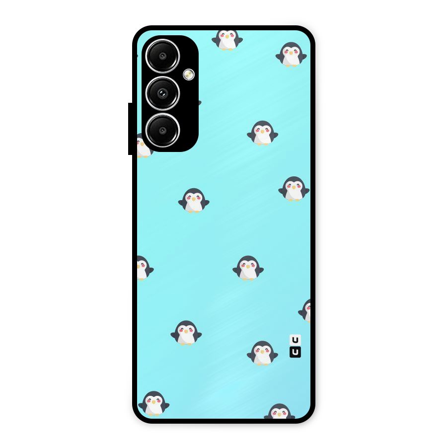 Penguins Pattern Print Metal Back Case for Galaxy A05s