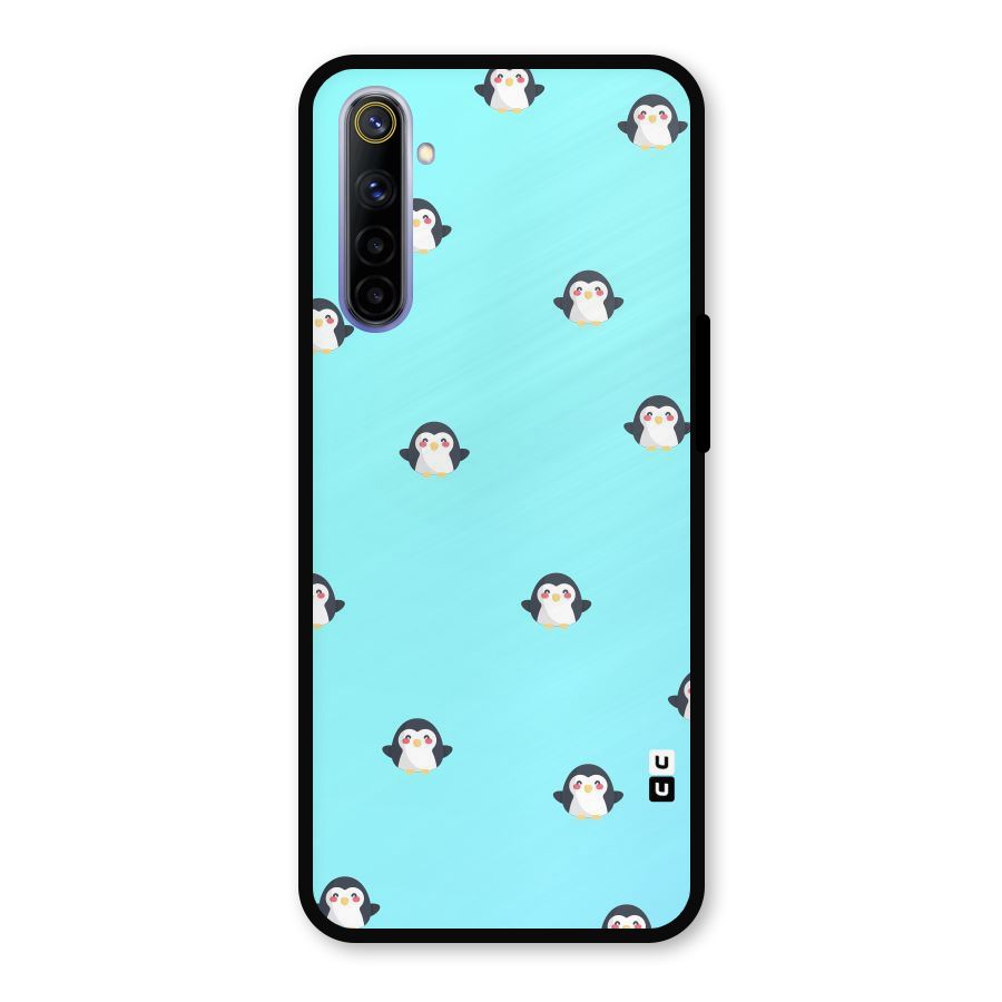 Penguins Pattern Print Metal Back Case for Realme 6i