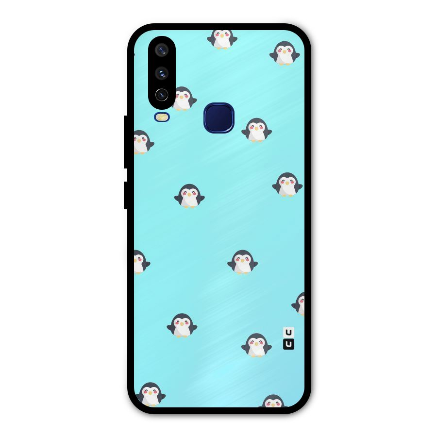 Penguins Pattern Print Metal Back Case for Vivo V17