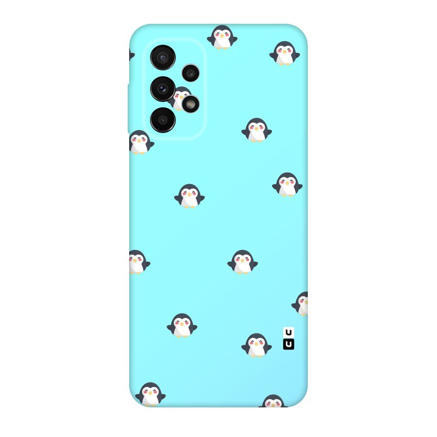 Penguins Pattern Print Original Polycarbonate Back Case for Galaxy A23