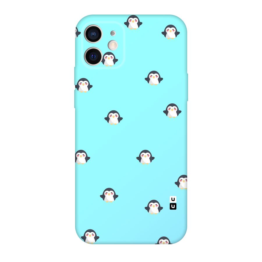 Penguins Pattern Print Original Polycarbonate Back Case for iPhone 12