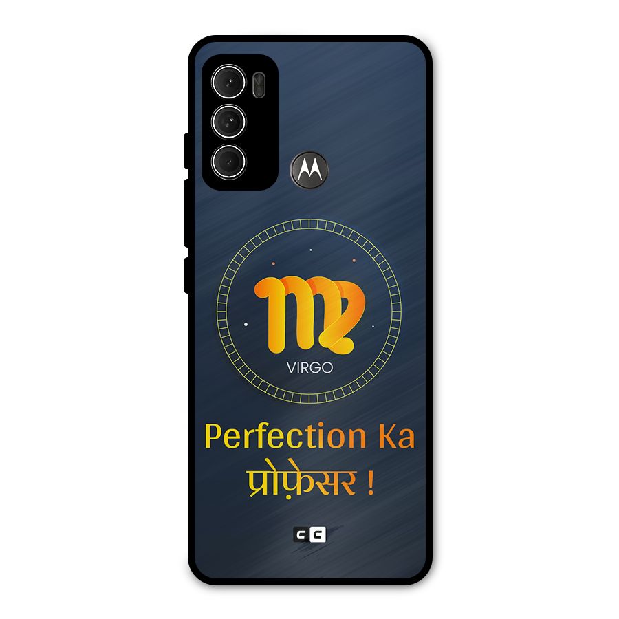 Perfect Virgo Metal Back Case for Moto G60