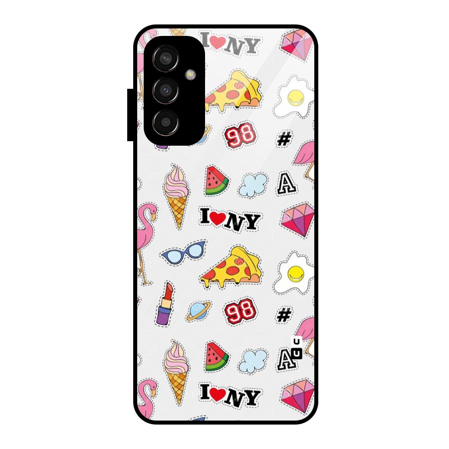 Personnel Quirk Glass Back Case for Galaxy F13