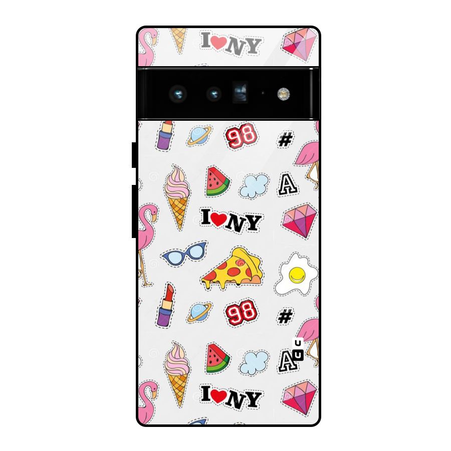 Personnel Quirk Glass Back Case for Google Pixel 6 Pro