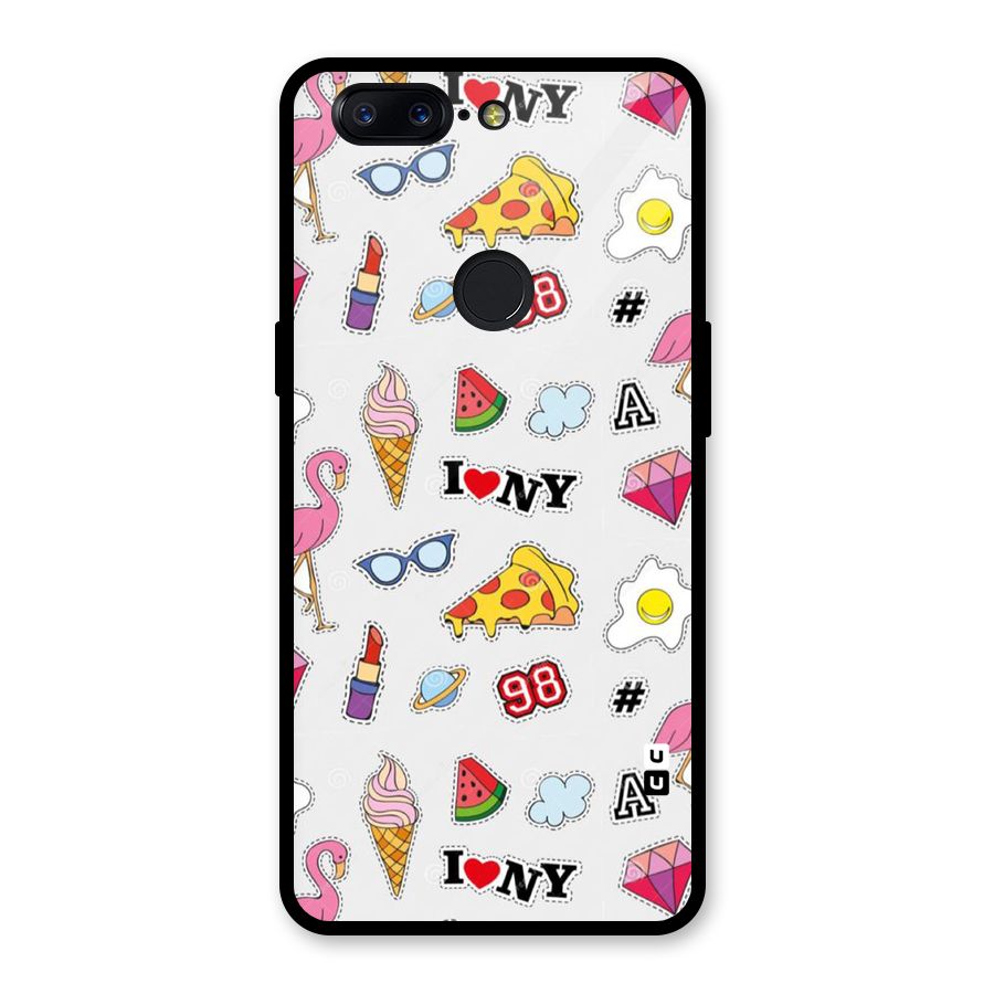 Personnel Quirk Glass Back Case for OnePlus 5T
