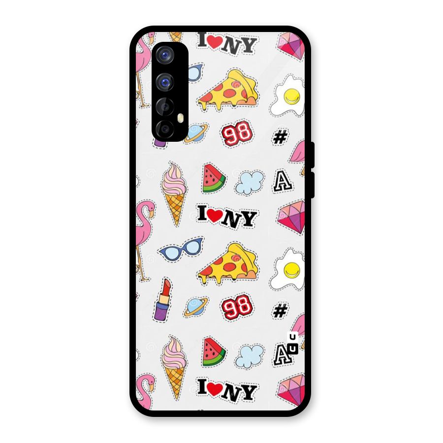 Personnel Quirk Glass Back Case for Realme Narzo 20 Pro
