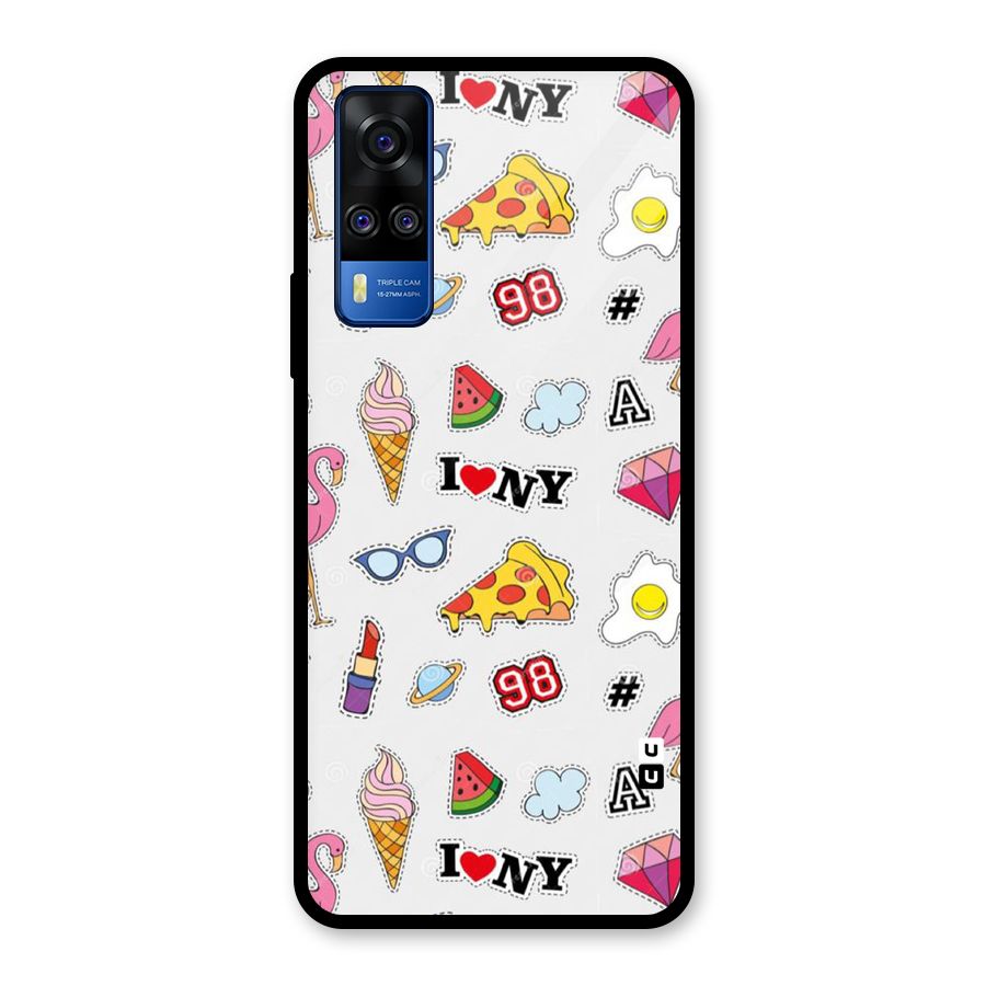 Personnel Quirk Glass Back Case for Vivo Y31