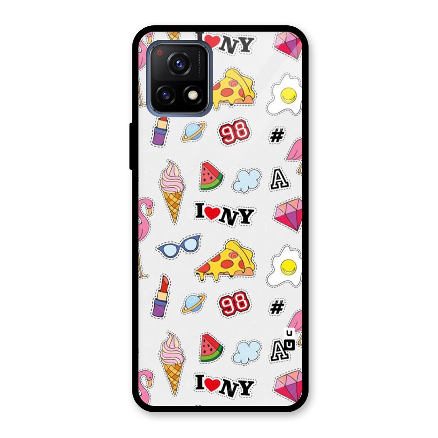 Personnel Quirk Glass Back Case for Vivo Y72 5G