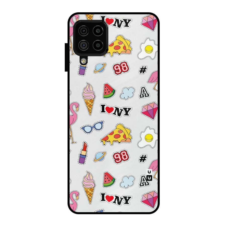 Personnel Quirk Metal Back Case for Galaxy A22 4G