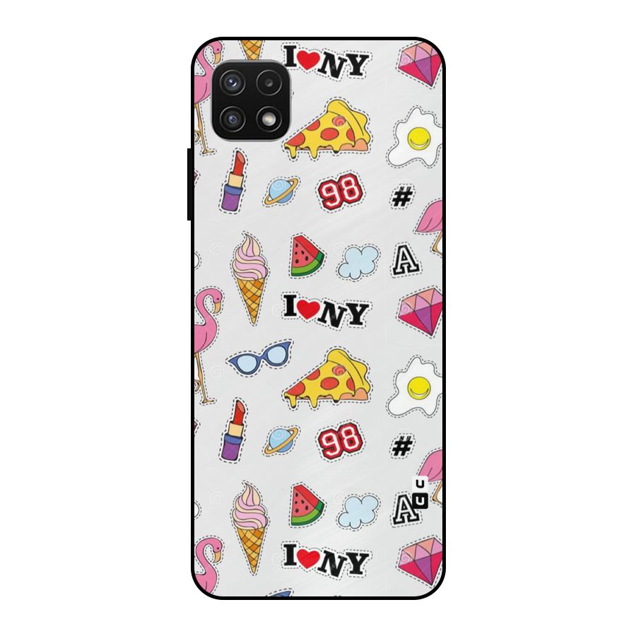 Personnel Quirk Metal Back Case for Galaxy A22 5G