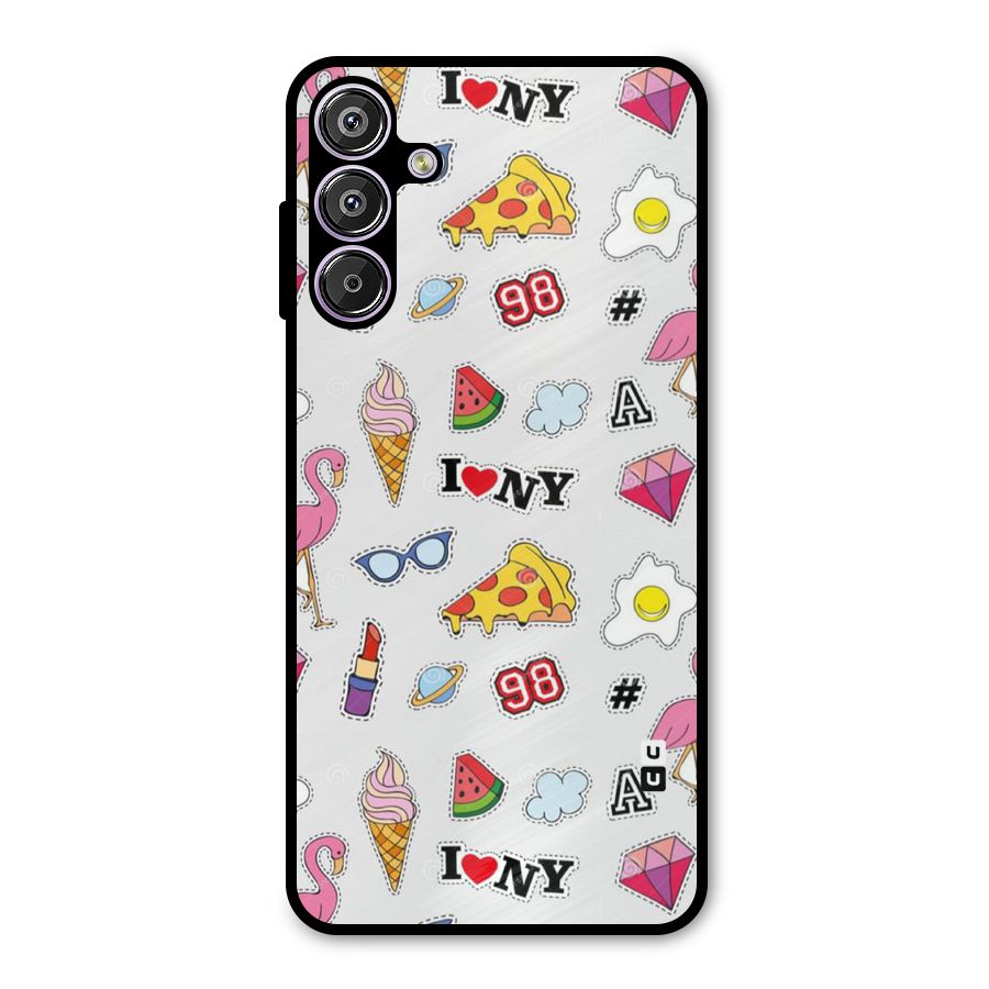 Personnel Quirk Metal Back Case for Galaxy F15