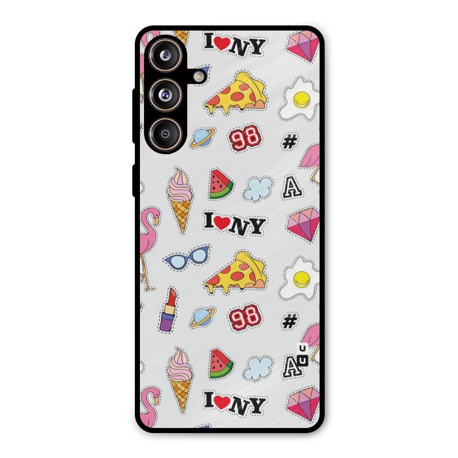 Personnel Quirk Metal Back Case for Galaxy F55