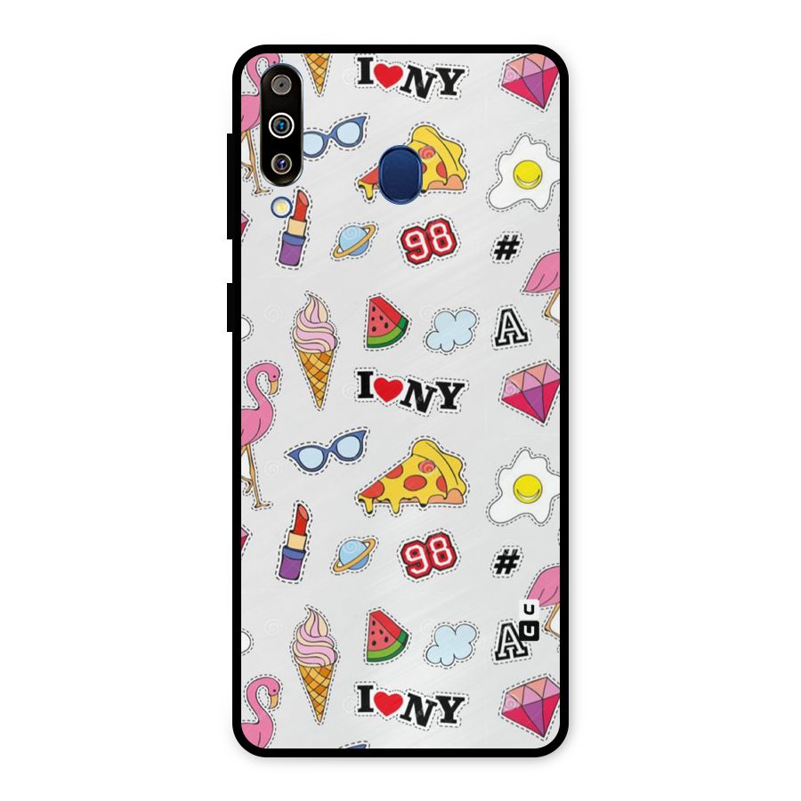 Personnel Quirk Metal Back Case for Galaxy M30
