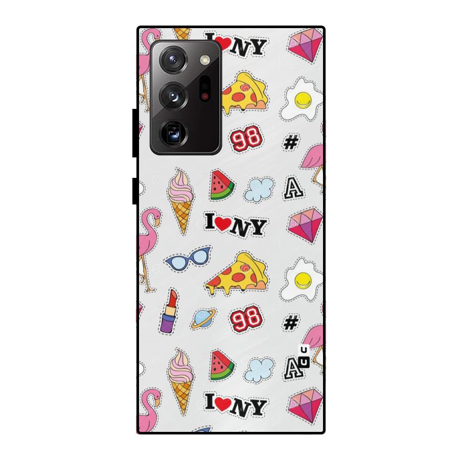 Personnel Quirk Metal Back Case for Galaxy Note 20 Ultra