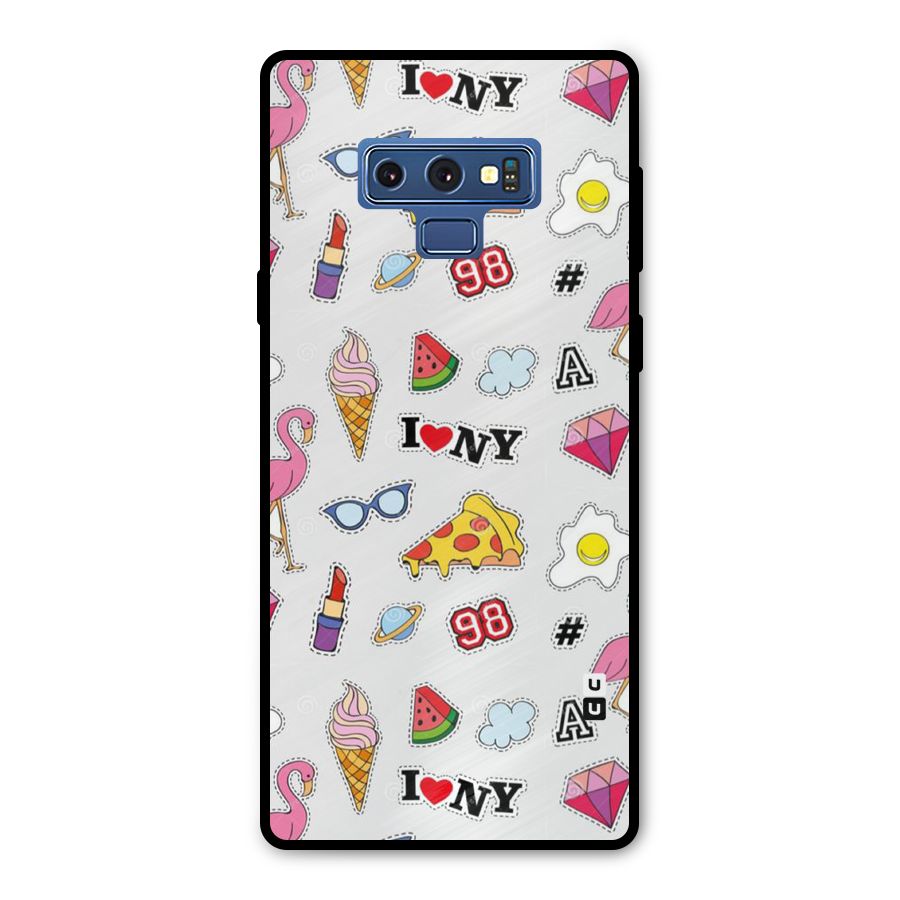 Personnel Quirk Metal Back Case for Galaxy Note 9