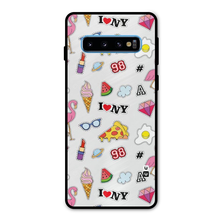 Personnel Quirk Metal Back Case for Galaxy S10