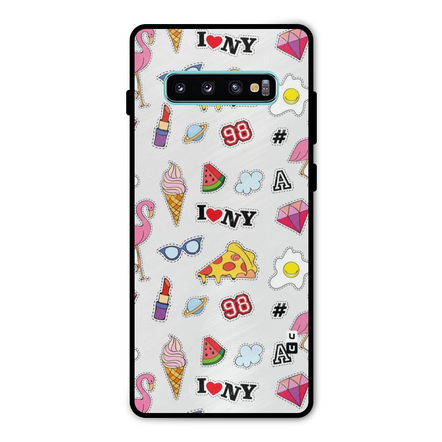 Personnel Quirk Metal Back Case for Galaxy S10 Plus
