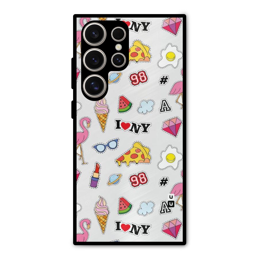 Personnel Quirk Metal Back Case for Galaxy S24 Ultra