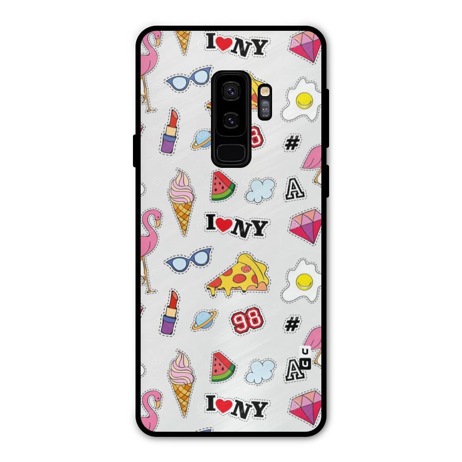 Personnel Quirk Metal Back Case for Galaxy S9 Plus