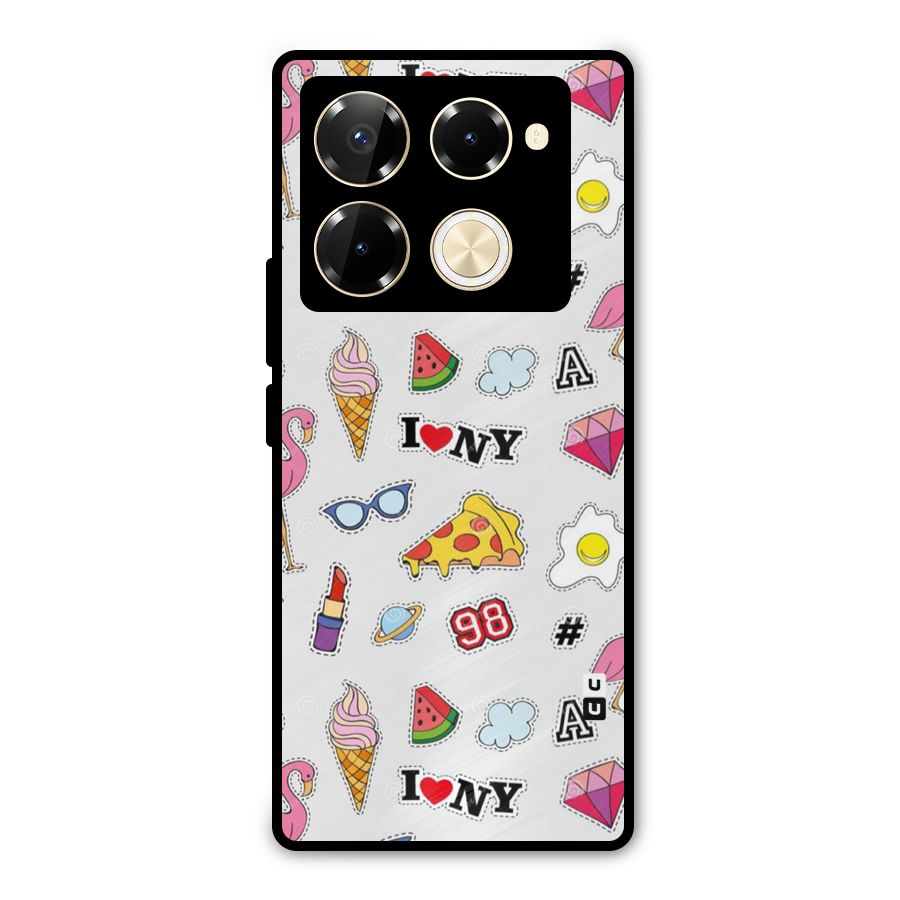 Personnel Quirk Metal Back Case for Infinix Note 40 Pro Plus