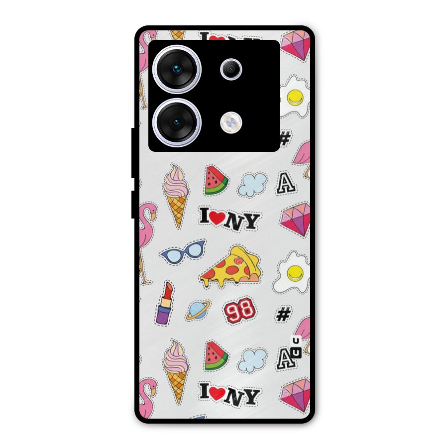 Personnel Quirk Metal Back Case for Infinix Zero 30 5G