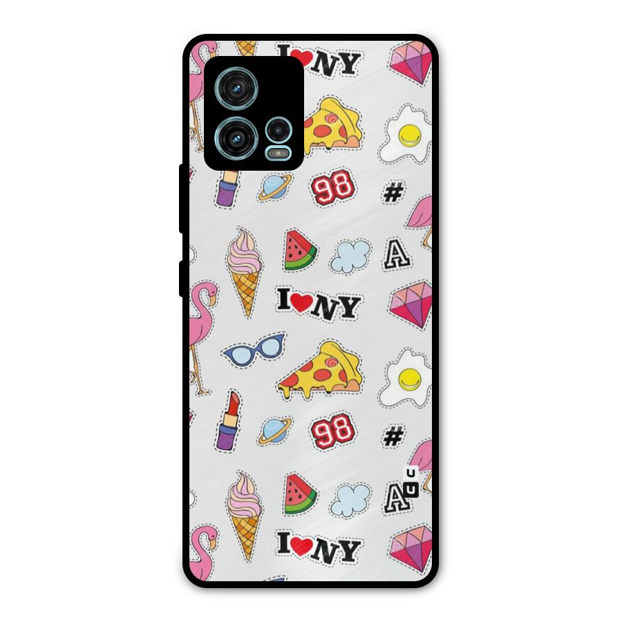 Personnel Quirk Metal Back Case for Moto G72