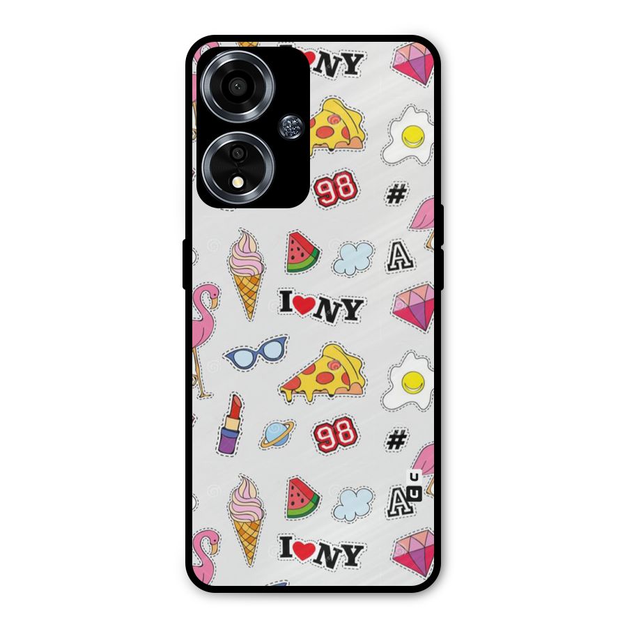 Personnel Quirk Metal Back Case for Oppo A59