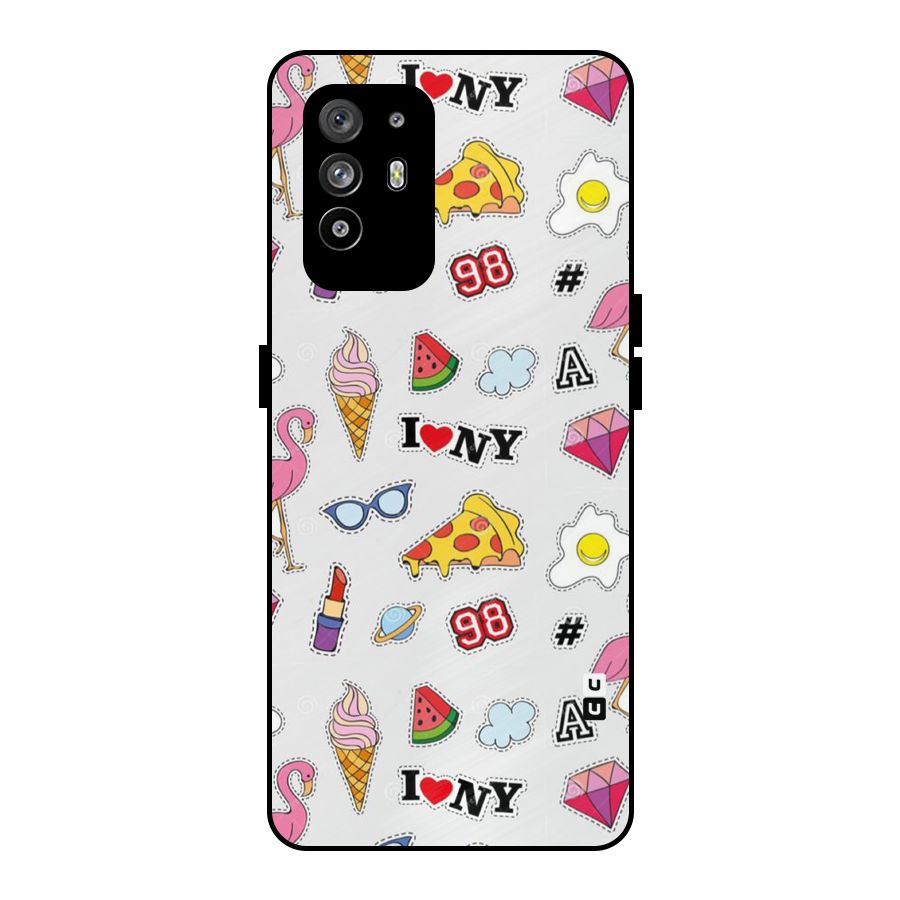 Personnel Quirk Metal Back Case for Oppo F19 Pro Plus 5G