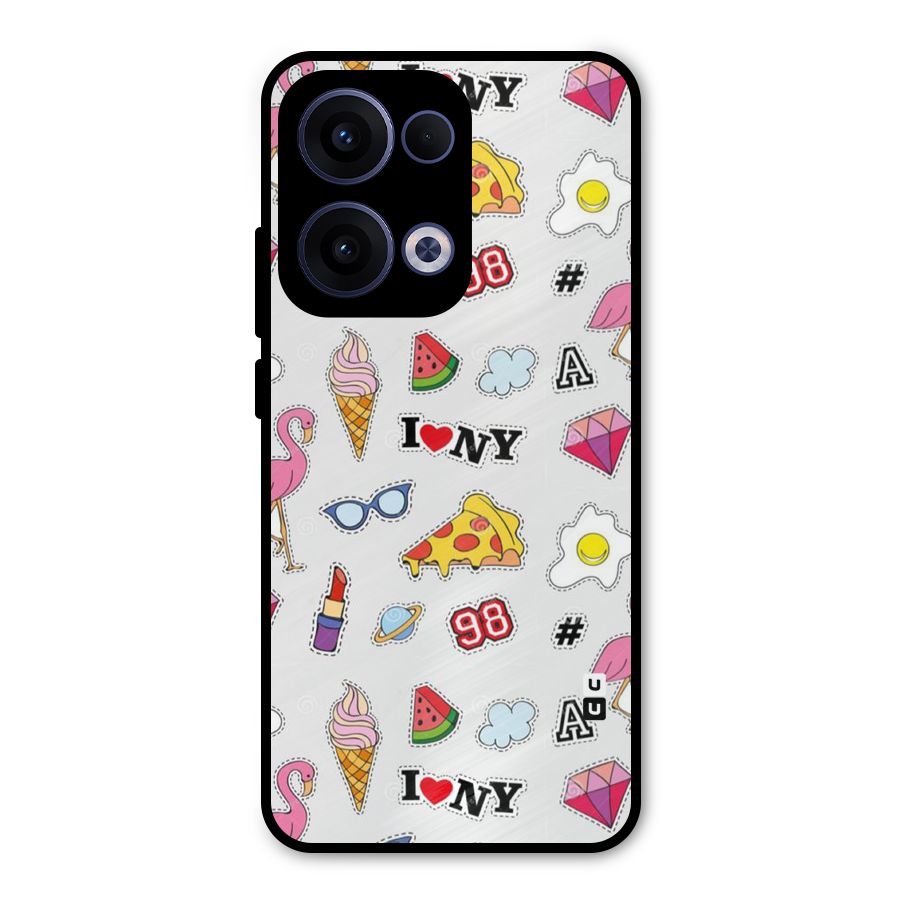Personnel Quirk Metal Back Case for Oppo Reno13