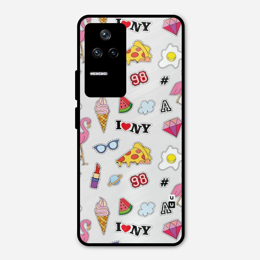 Personnel Quirk Metal Back Case for Poco F4 5G