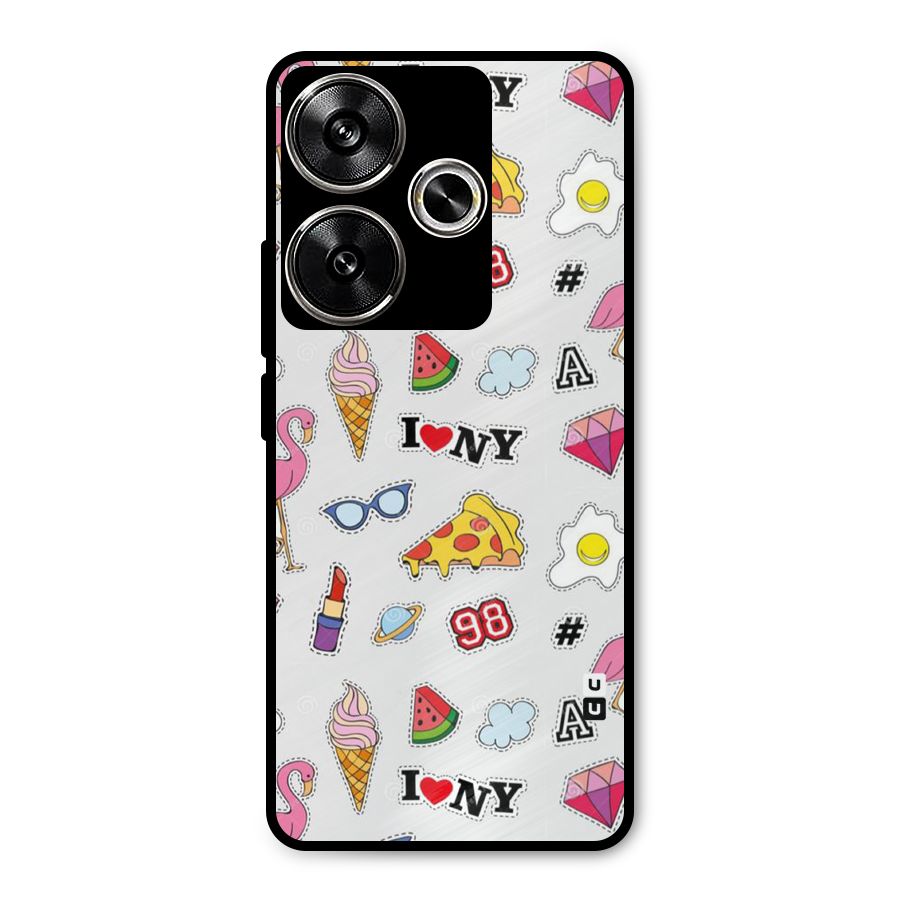 Personnel Quirk Metal Back Case for Poco F6