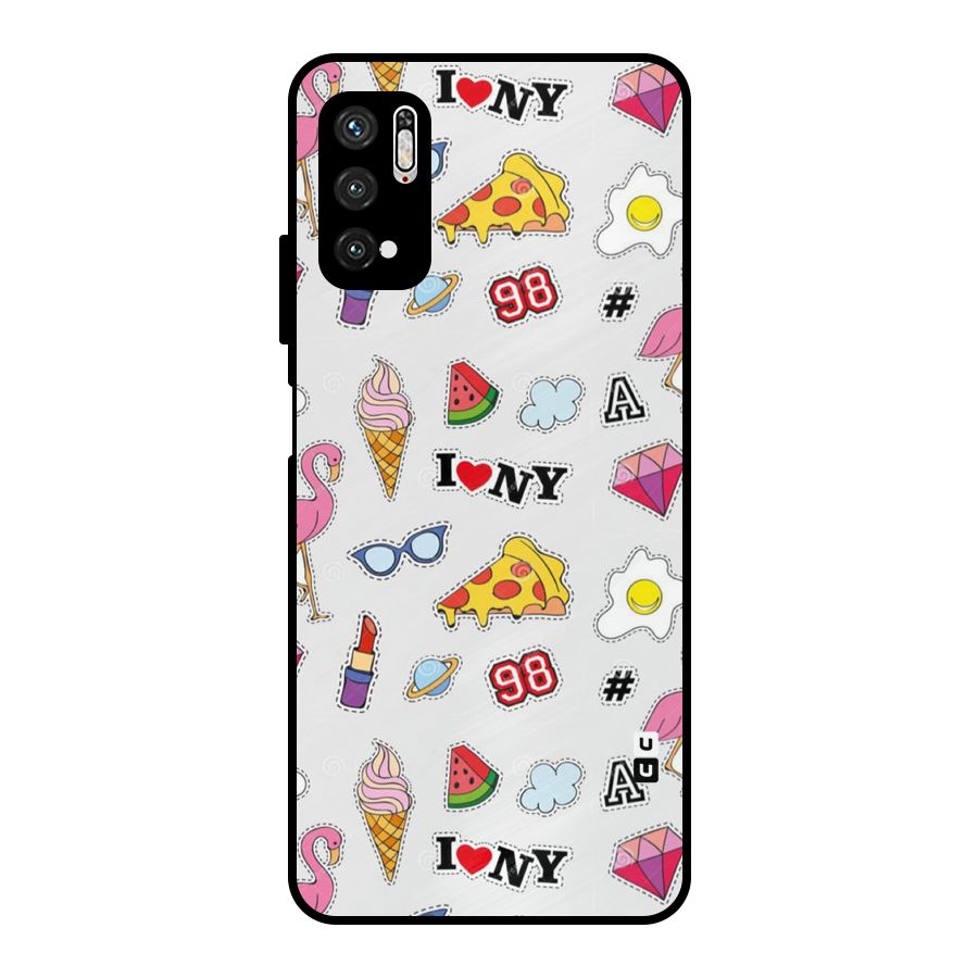 Personnel Quirk Metal Back Case for Poco M3 Pro 5G