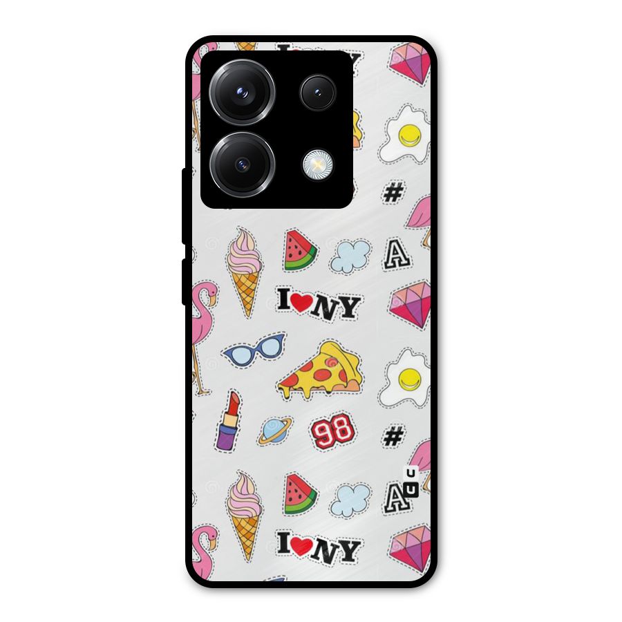 Personnel Quirk Metal Back Case for Poco X6