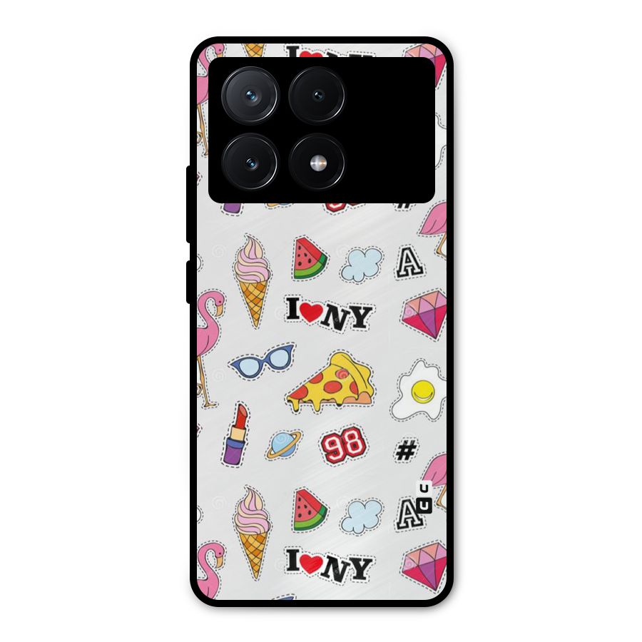 Personnel Quirk Metal Back Case for Poco X6 Pro